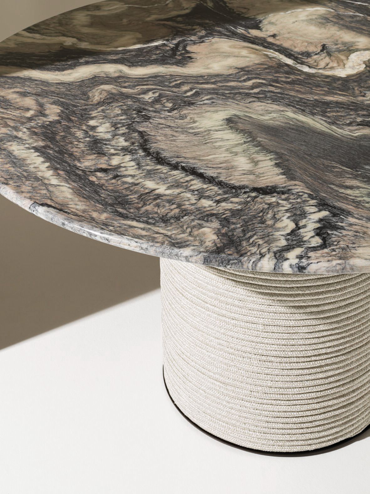 Круглый стол с мраморной столешницей Ethimo патио ARCH-00126950 - Вид №4