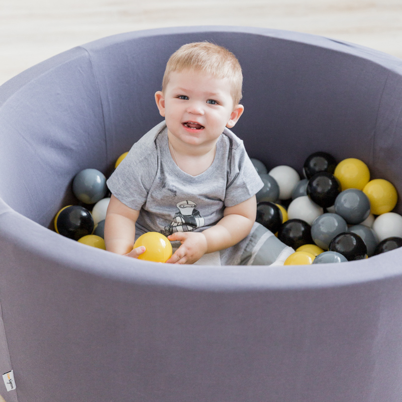Детский сухой бассейн темно-серый (без шаров) VAMVIGVAM  281504 Серый Santreyd  - Вид №1