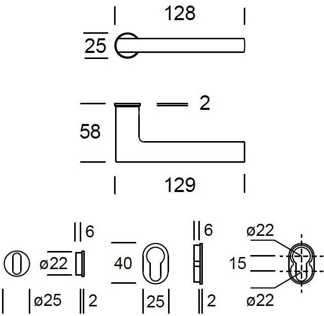 Reguitti Ручка из нержавеющей стали на розетке Atene Aq04mr02235 - Вид №2
