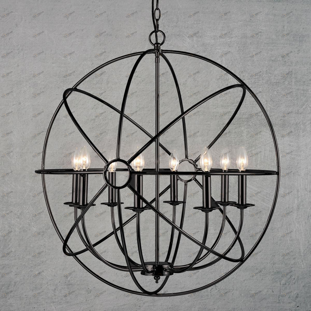 Подвесная люстра Loft IT Castle Brown Loft1192-8 LOFT IT ДИЗАЙНЕРСКИЕ, CASTLE BROWN, ШАР 118166 Коричневый 