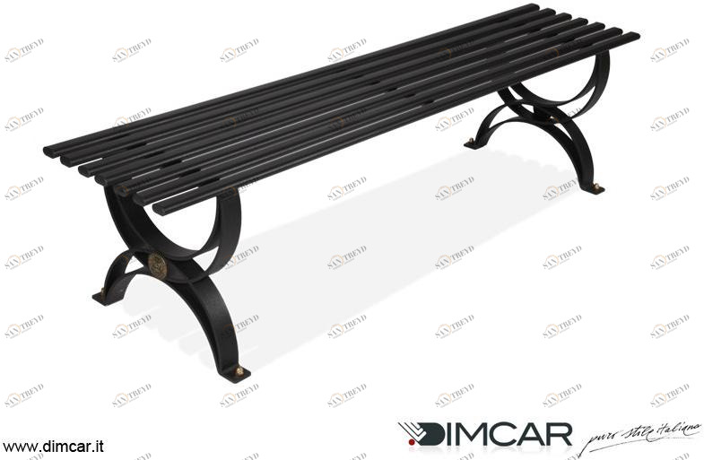 DIMCAR Скамья металлическая в классическом стиле без спинки Elite 238-p