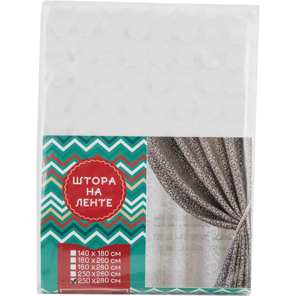 Тюль на ленте «Орнамент», 250x280 см, орнамент, цвет белый GARDEN STLM-2117511 - Вид №6