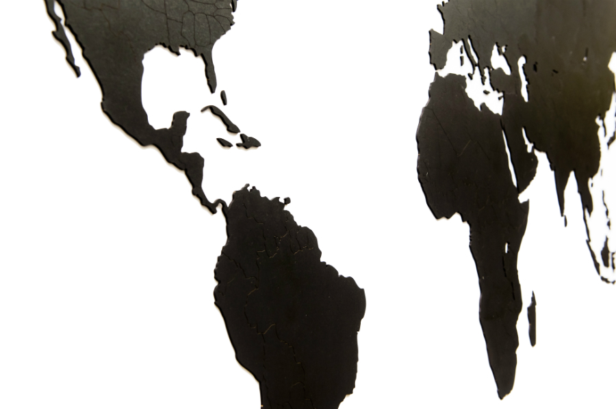 18-21 Карта-пазл wall decoration, 180х108 см, черная Mimi  - Вид №6