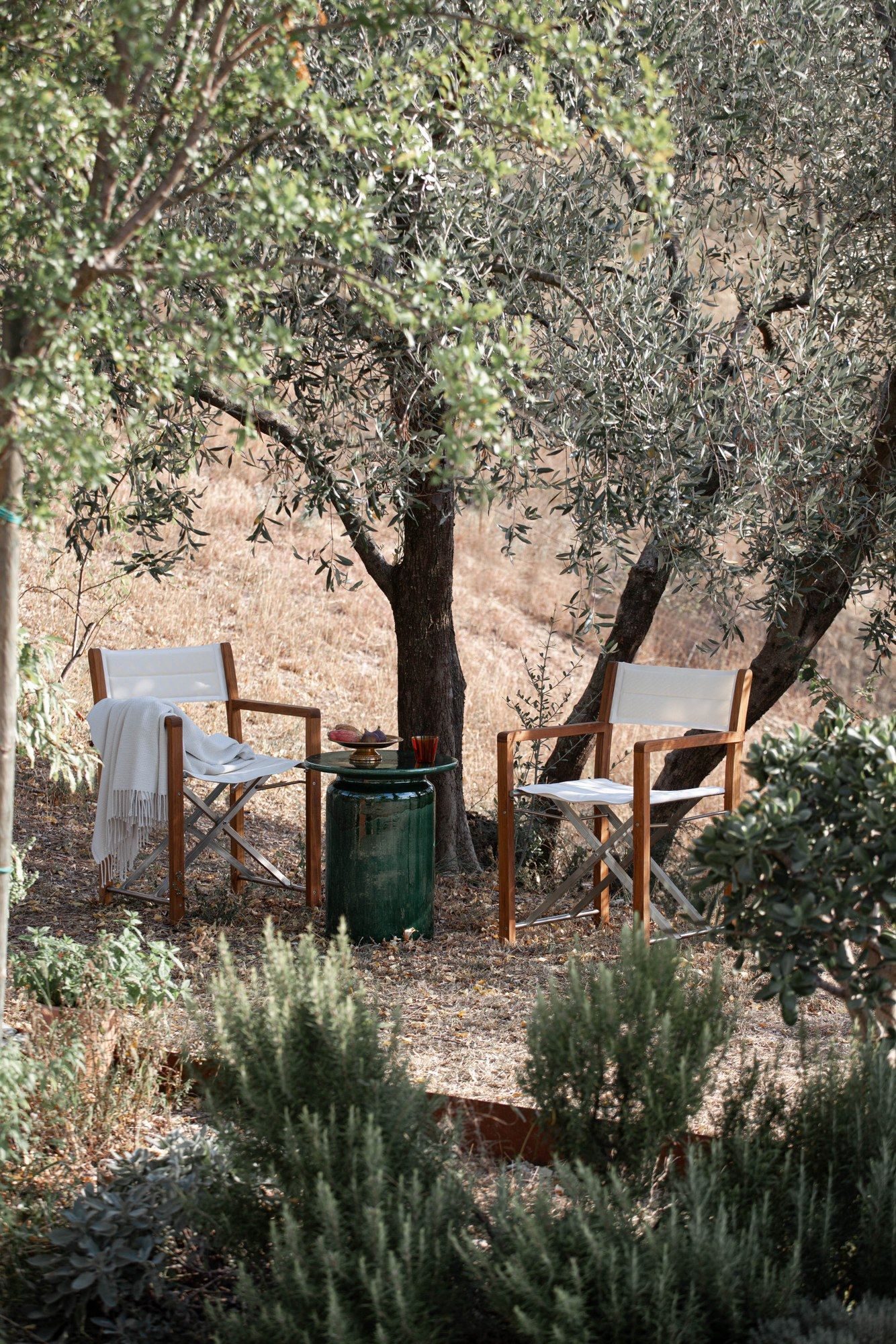 Керамический круглый высокий садовый журнальный столик Atmosphera Panarea ARCH-00104494 - Вид №3