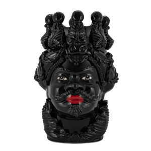 201081-90 ABHIKA ВАЗА MORO MAN БОЛЬШАЯ ПРОСТО BLACK