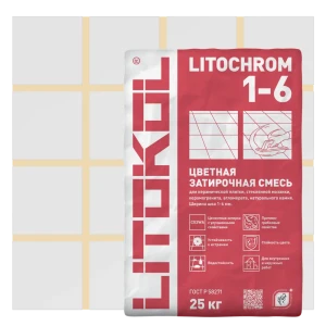 Затирка цементная Litokol 1-6 C.130 цвет песочный 25 кг