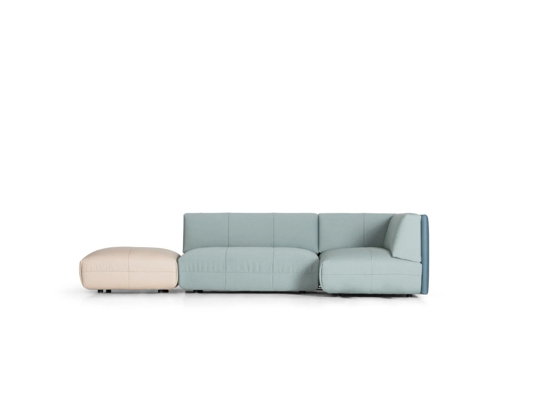 Секционный диван из кожи и ткани de Sede DS-1030 FLATTER ARCH-00104468 - Вид №7