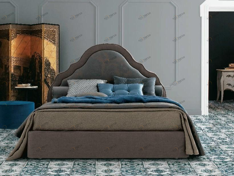 Twils Двуспальная кровать с мягким изголовьем Celine sun-id-1386327