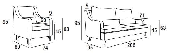 Кресло для контракта Domingo Salotti ST ARCH-00093699 - Вид №3