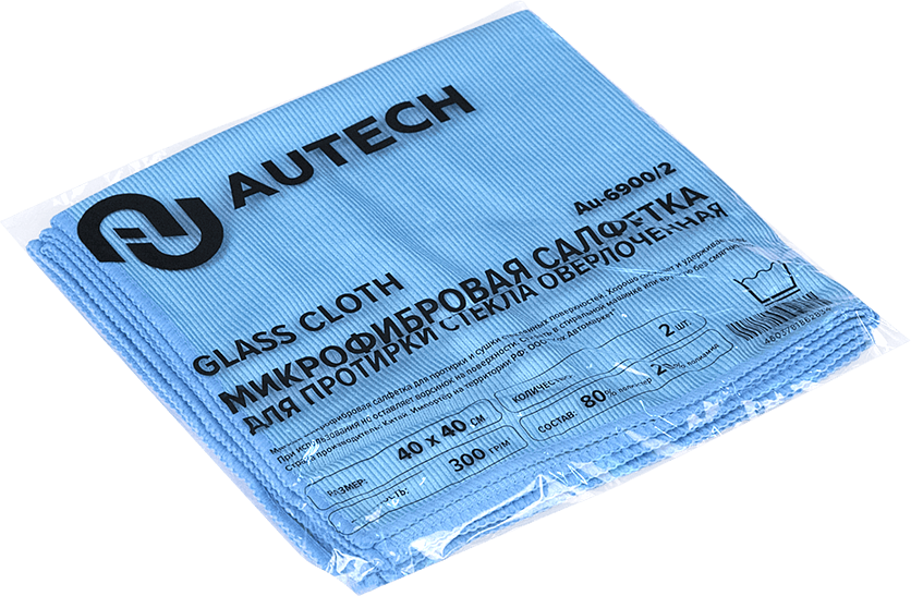 91056336 Салфетка для автомобиля Au-6900/2 микрофибра 2 шт STLM-0460835 AUTECH
