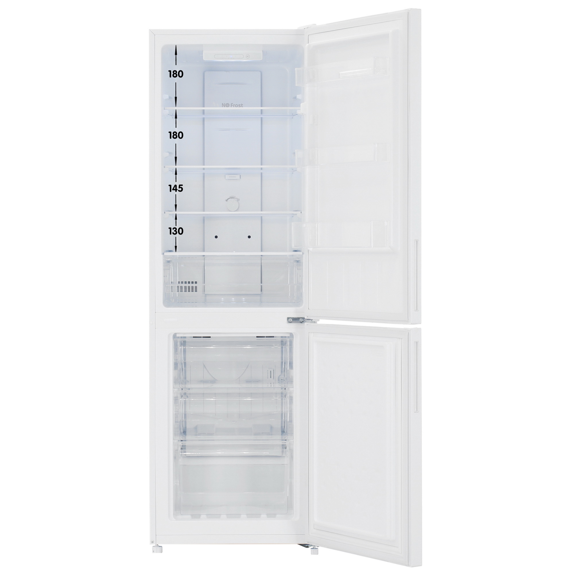 9141905 Холодильник с морозильником   HOLBERG HRB 170NW белый STDN-0110908 - Вид №1