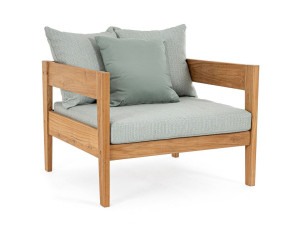 Съемное тканевое садовое кресло с подлокотниками