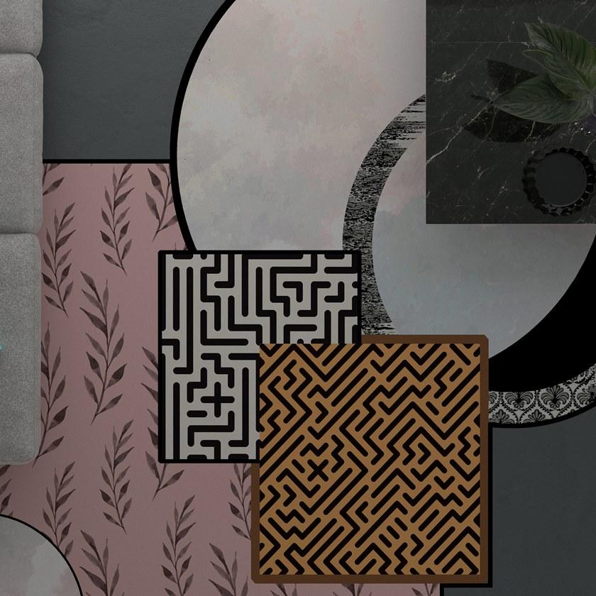 YO2 Ковер из полиамида в стиле пэчворк Clip profiles sun-id-1356936 - Вид №1