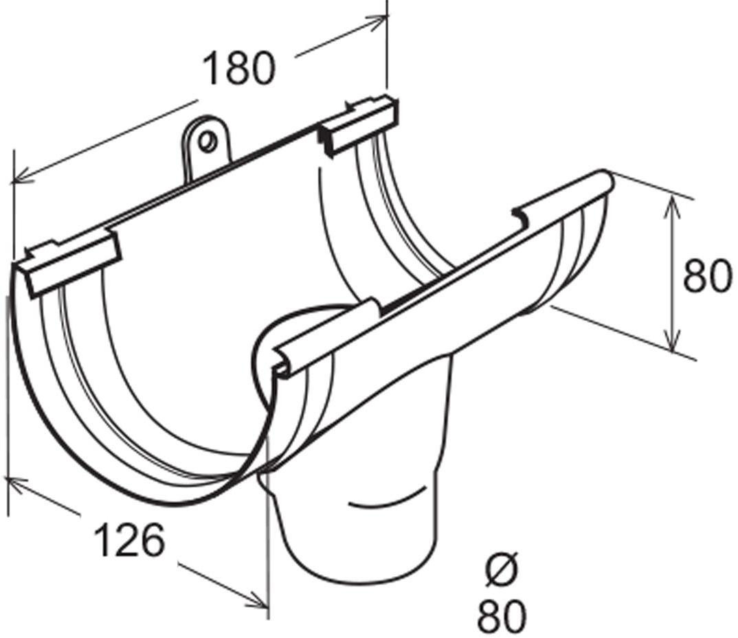 First Corporation Соединение с двухсистемным эстетическим стоком First plast Gss125m - Вид №1