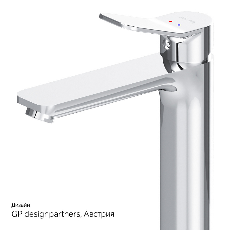 F85A92000 смеситель д/умывальника высокий хром шт. AM.PM X-Joy  - Вид №6
