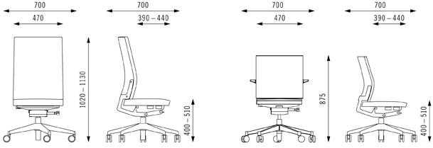 BENE Вращающееся офисное кресло с 5 спицами B_run sun-id-1431247 - Вид №6