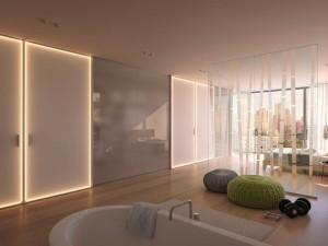 Алюминиевая и стеклянная дверь