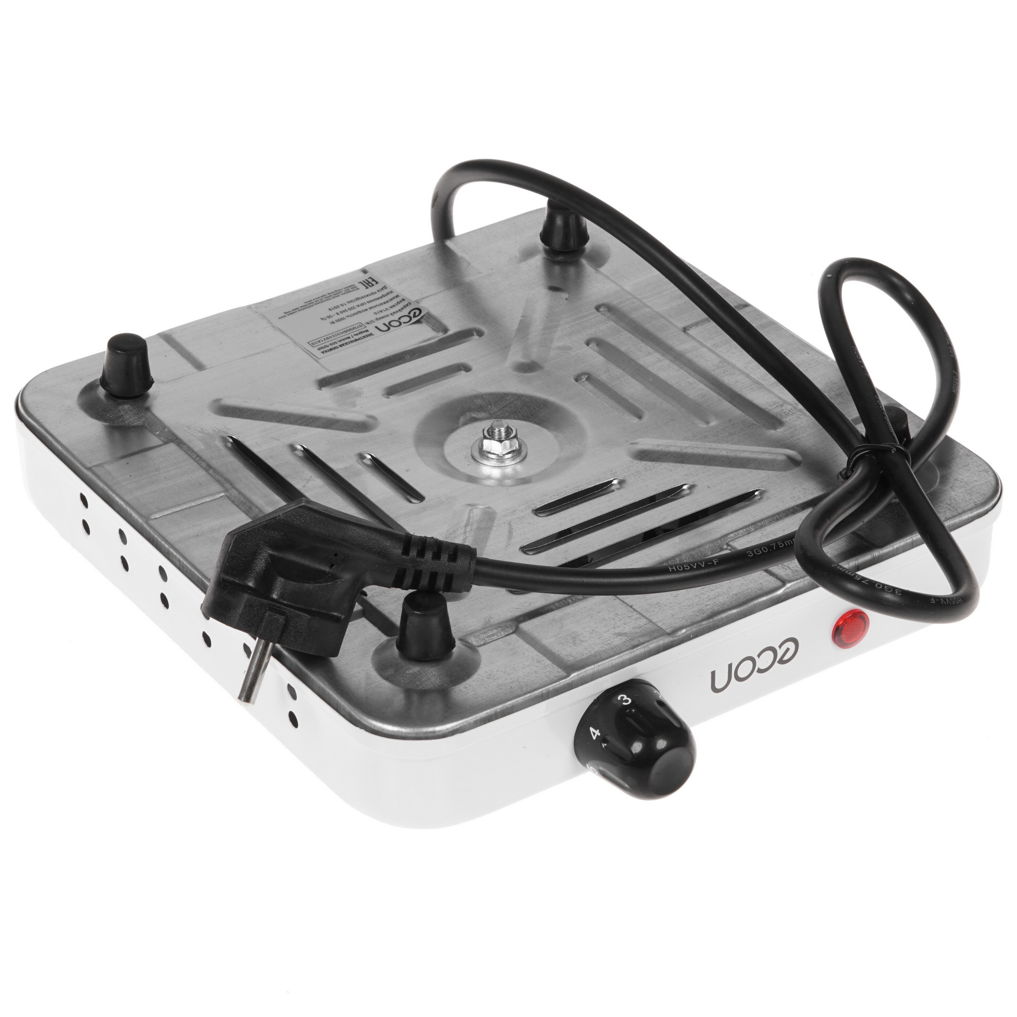 8151323 Плита компактная электрическая ECON ECO-131HP белый STDN-0112448 - Вид №3