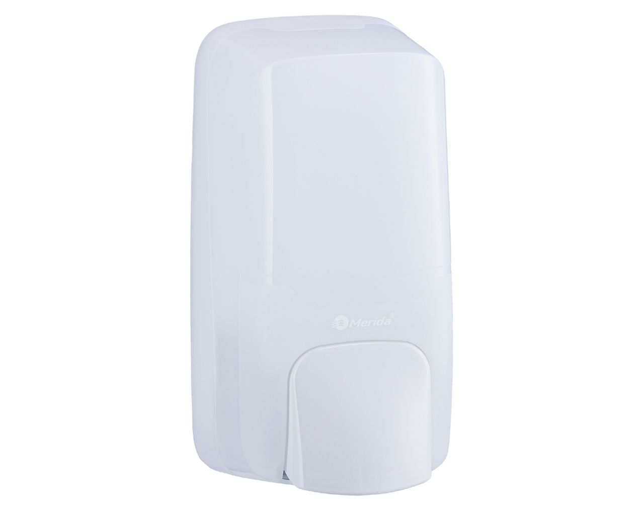 DHB101 Дозатор для жидкого мыла HARMONY, емкость бака 1200 мл, пластик, прозрачный белый Merida 