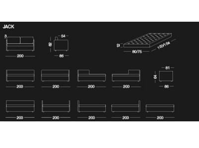 Dormeuse / раскладная кровать Milano Bedding Jack ARCH-00062727 - Вид №4