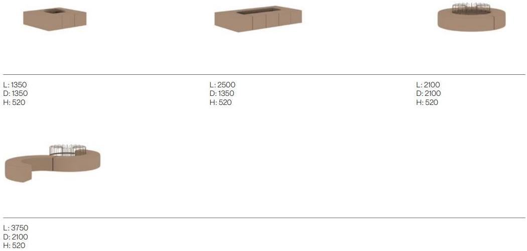 Ersa Круглый тканевый пуф с полкой для журналов sun-id-1405717 - Вид №1