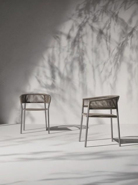 Ethimo Штабелируемый садовый стул из веревки Kilt Kisa00cg0 - Вид №5