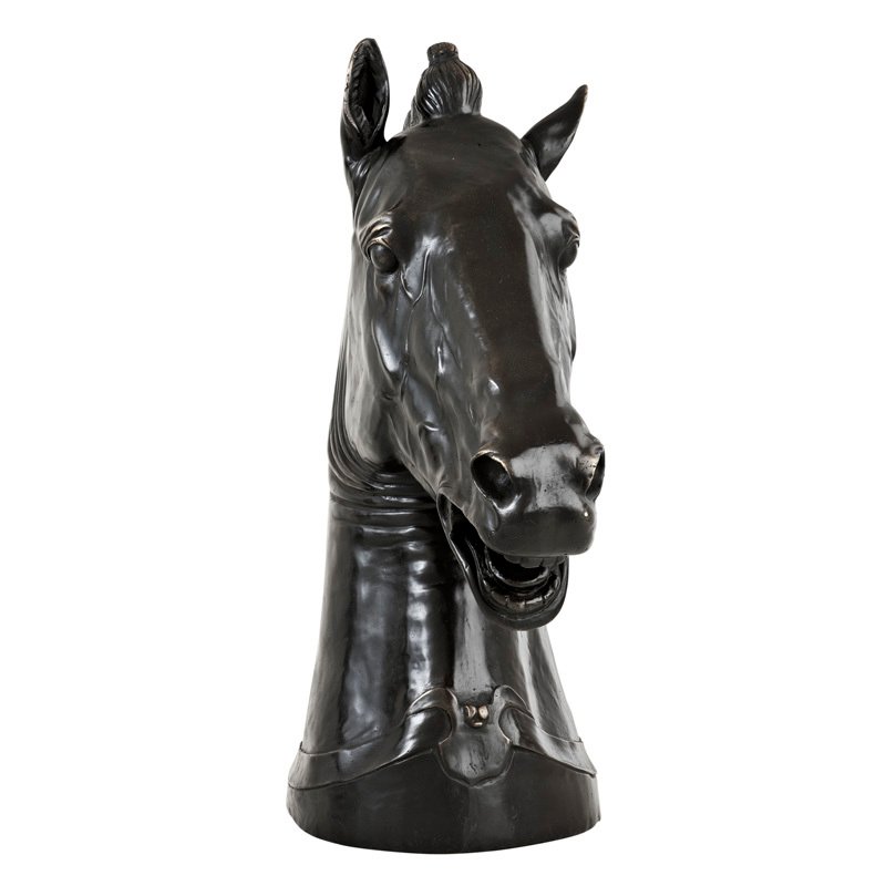 Статуэтка декоративная 52х45 см бронзовая Horse Head Medici Riccardi EICHHOLTZ ЛОШАДЬ, ЖИВОТНЫЕ 062743 Бронза;черный  - Вид №2