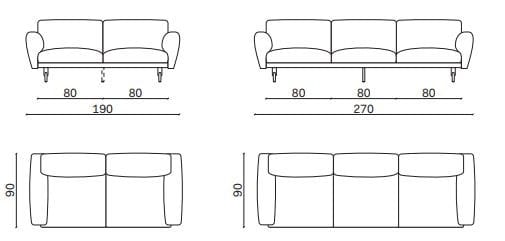 Ткань диван Novamobili ARCH-00005960 - Вид №1