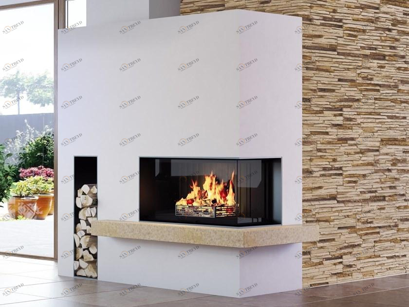 RÜEGG Угловой камин на дровах Flex line sun-id-1412657