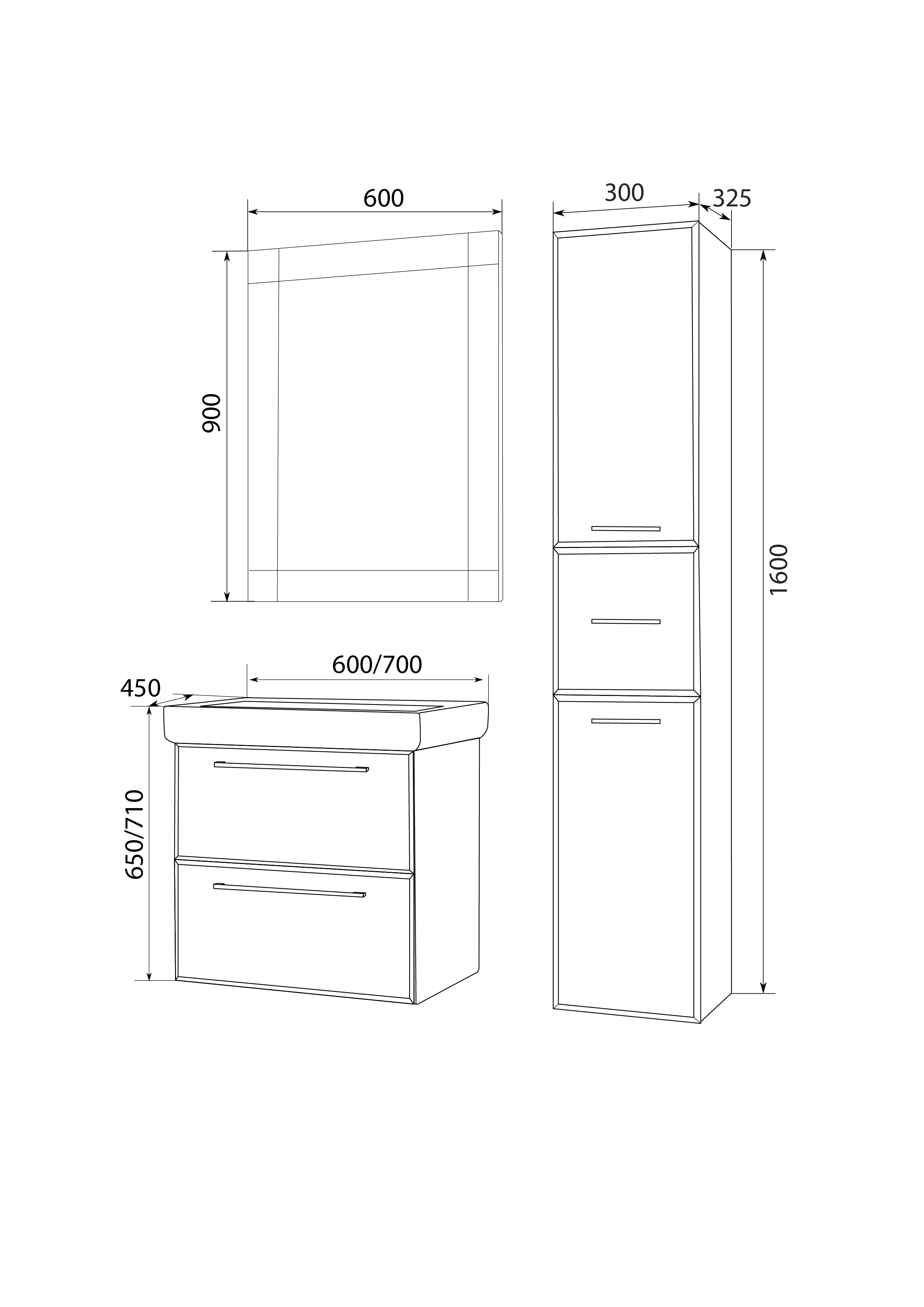 У72762 Тумба Visbaden 70П 2в.я. Onyx 1 Marka Visbaden  - Вид №1