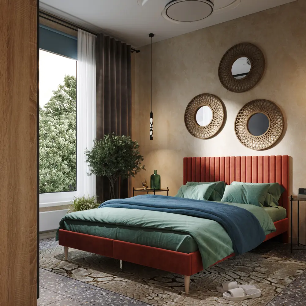 INSPIRE Belem - Рулонная штора блэкаут серо-синяя для полного затемнения 82689377 STLM-0034086 - Вид №9