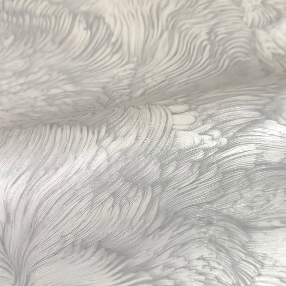 Monte Solaro Nika - флизелиновые обои с рисунком пера в серо-серебристой гамме 89423729 STLM-1571026 - Вид №2