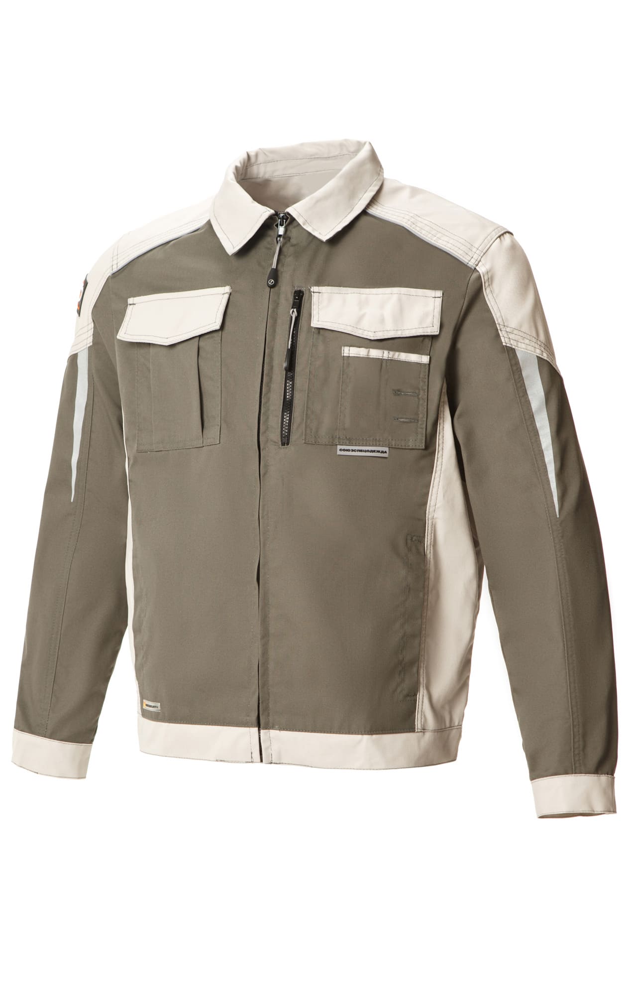 4957098 Костюм  NEW серый хаки с серым песком STATUS  Летняя спецодежда  размер 44-46/170-176  - Вид №1