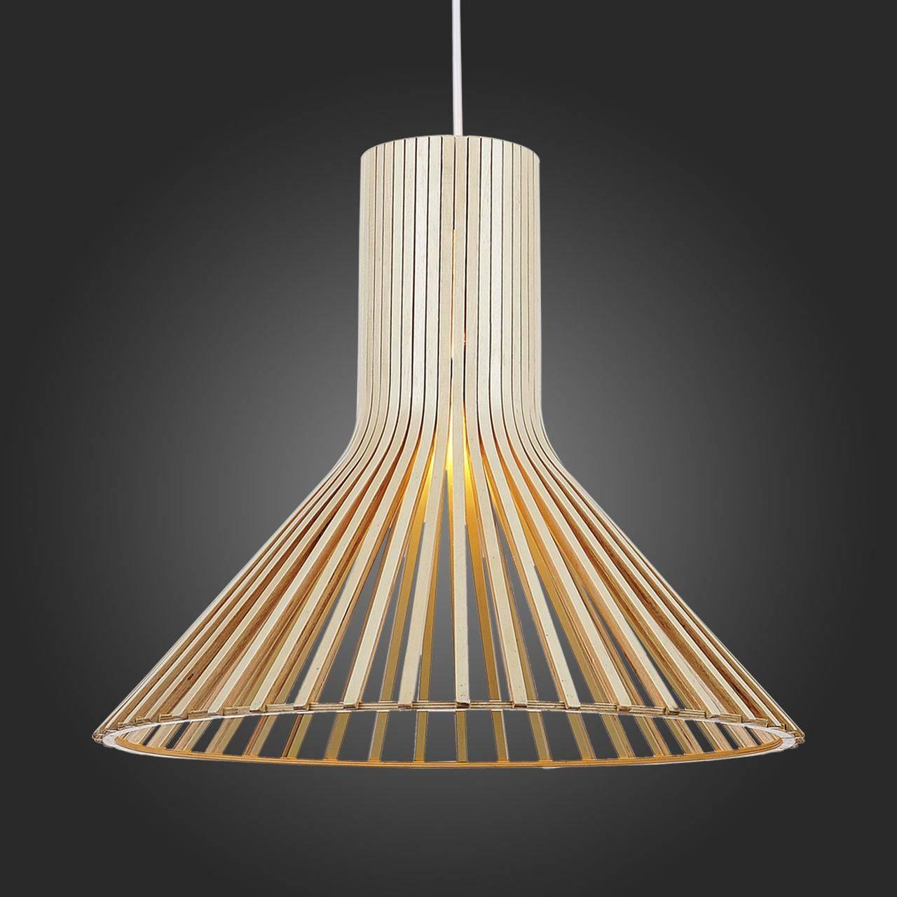 Подвесной светильник ST Luce SL дерево SL709.773.01 ST LUCE ДИЗАЙНЕРСКИЕ, SL709 072137 Бежевый  - Вид №1