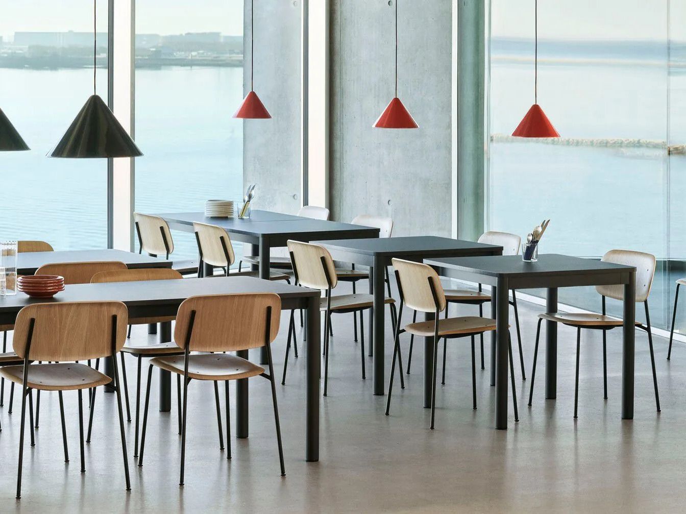 Прямоугольный стол с алюминиевыми или твердыми дубовыми ножками Hay пристройка ARCH-00016580 - Вид №5