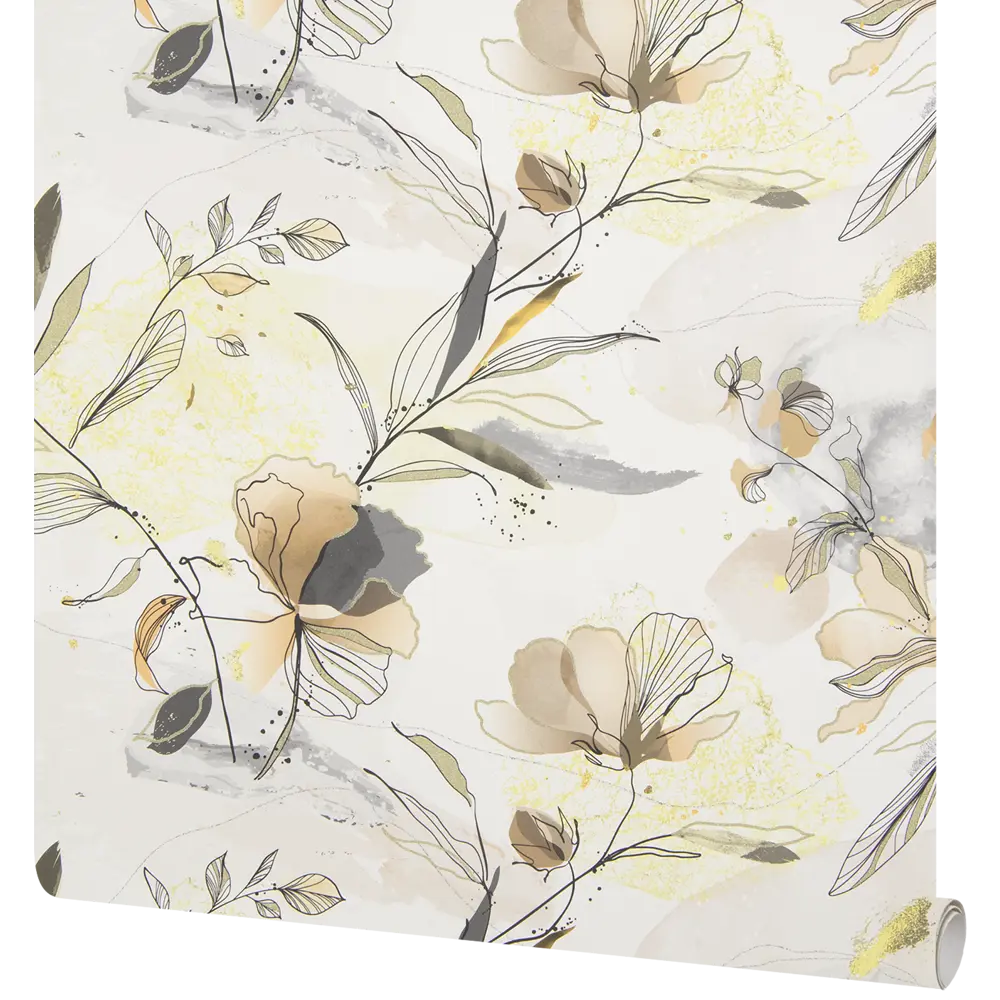 Обои флизелиновые Ateliero Olesya жёлтые 1.06 м AT281896 STLM-2196668