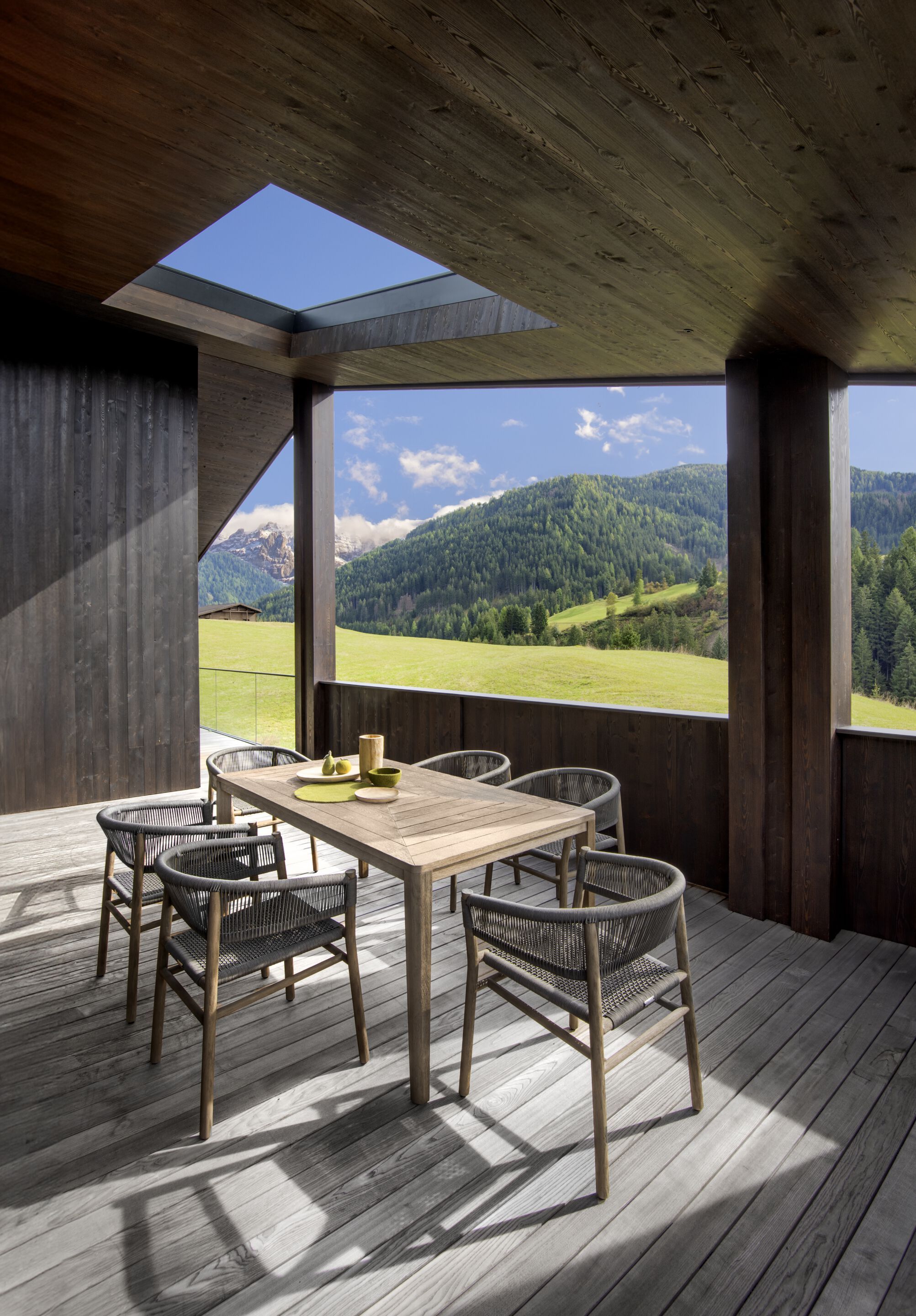 Веревочный штабелируемый садовый стул Ethimo ARCH-00142118 - Вид №1