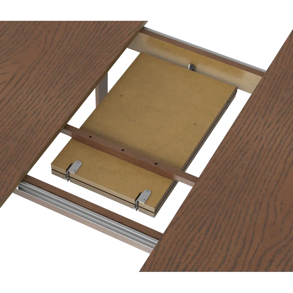 Стол обеденный Монреаль Т1 раскладной 100-130x77x100 см круг МДФ цвет орех Santreyd STLM-2181735 - Вид №10