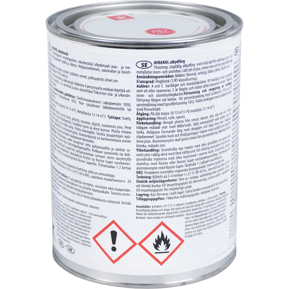 Эмаль для колеровки Тиккурила Миранол тикс прозрачная база С 0.9л Tikkurila STLM-2006720 - Вид №2