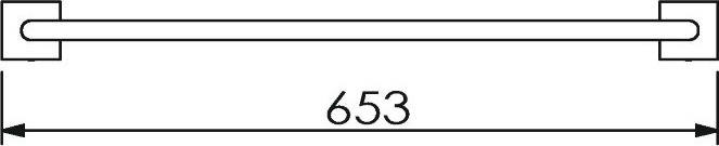 11802A Полотенцедержатель подвесной цвет хром LANGBERGER LEDRO - Вид №2