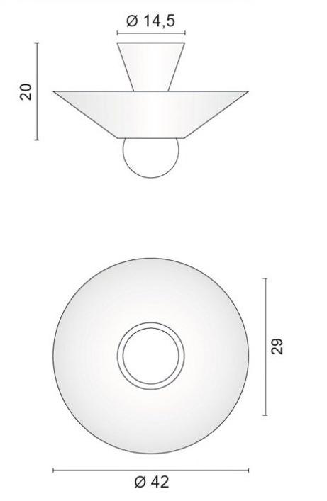 EGOLUCE Алюминиевый светодиодный потолочный светильник  5655  - Вид №5