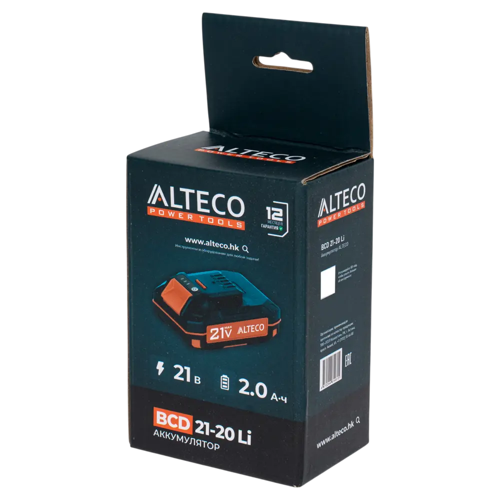 Аккумулятор Alteco BCD 21-20 Li 21 В Li-ion 2 Ач STLM-2107155 - Вид №3