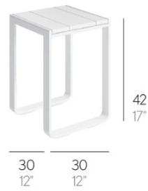 GANDIABLASCO Садовый стул из термо-лакированного алюминия Flat sun-id-1406125 - Вид №2