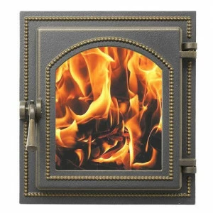 Дверка каминная Везувий 220 (бронза)