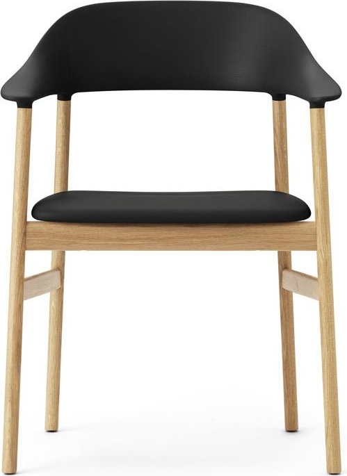 1401048 Herit Обивка кресел Oak Spectrum Leather Black Normann Copenhagen  - Вид №1