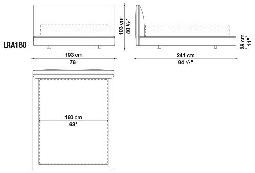 B&B Italia Двуспальная кровать из ткани Richard sun-id-1350707 - Вид №7