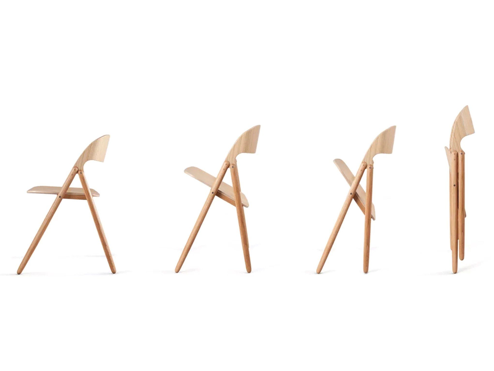 Складной стул из дуба Case NARIN ARCH-00002533 - Вид №4