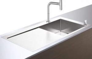 Овальная мойка из нержавеющей стали "Сталь Хромированная" Hansgrohe 43205800