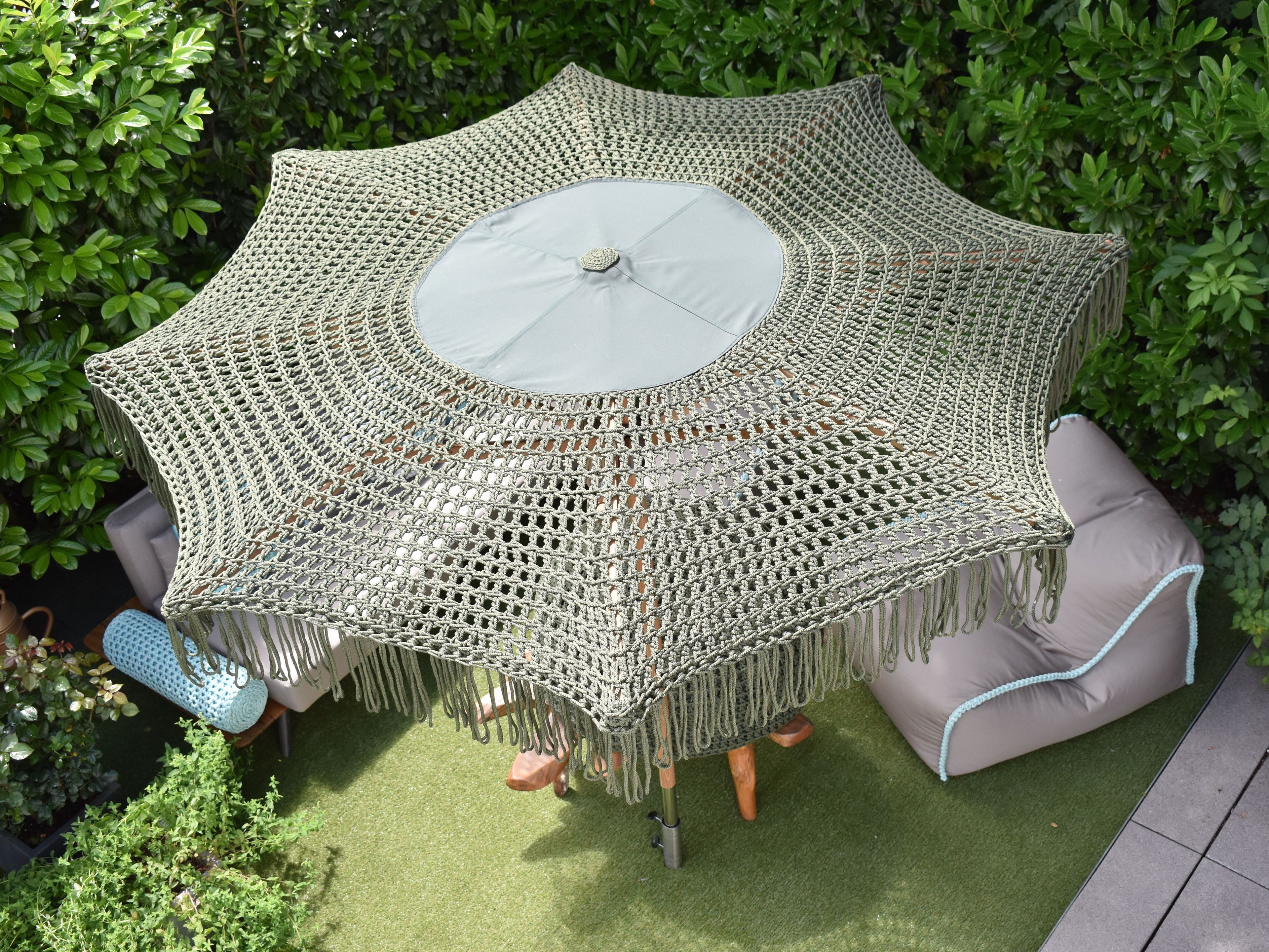 Ткань круглый зонтик Ilektras Croshade CLASSIC CROCHET WITH FABRIC ARCH-00066849