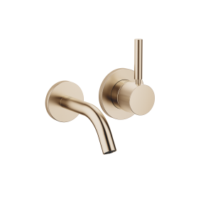 МЕТА Смеситель для раковины, однорычажный, без донного клапана - Матовое светлое золото 36867660-27